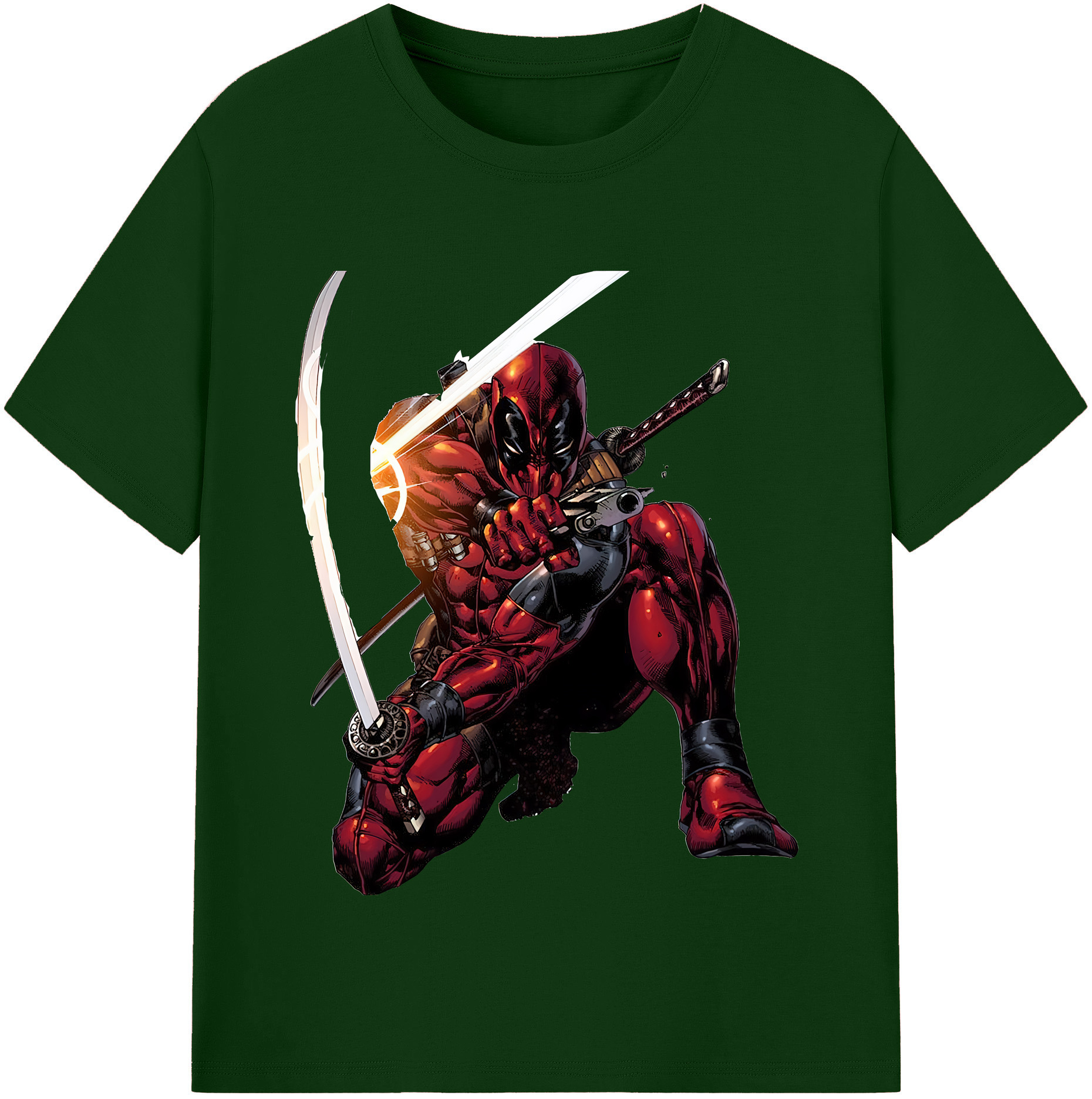 （画像用） Deadpool デッドプール 綿100％半袖Tシャツ（フロントプリント）